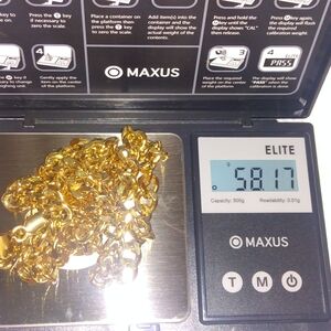 Miami Cuban Link Necklace  Silver overlay 10 k Yellow Gold!!